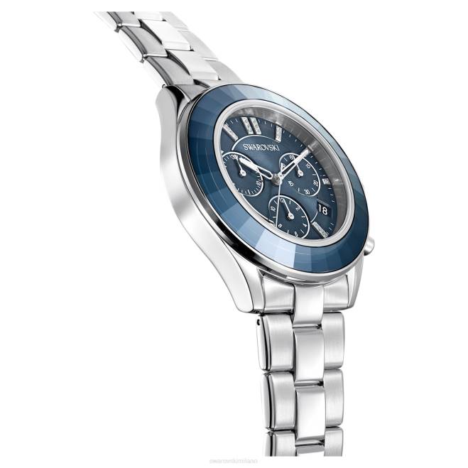 Swarovski DV4B1246 Accessori prodotto in Svizzera, bracciale in metallo, blu, acciaio inossidabile orologio sportivo Octea Lux