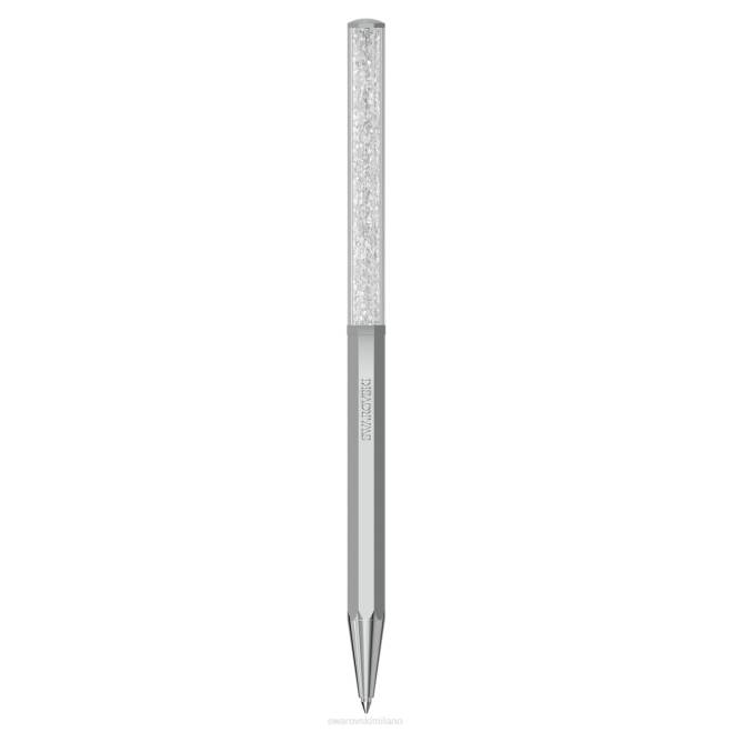 Swarovski DV4B1260 Accessori forma ottagonale, tono argento, cromato penna a sfera cristallina