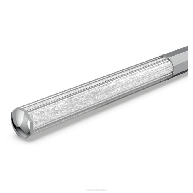 Swarovski DV4B1260 Accessori forma ottagonale, tono argento, cromato penna a sfera cristallina