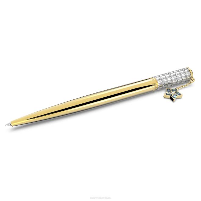 Swarovski DV4B1299 Accessori stella, bianco, placcato color oro penna a sfera celebrazione 2022