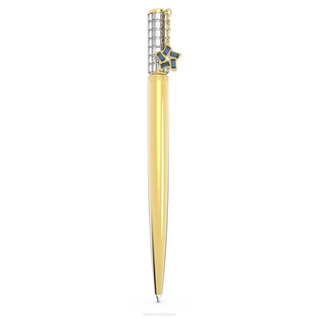 Swarovski DV4B1299 Accessori stella, bianco, placcato color oro penna a sfera celebrazione 2022