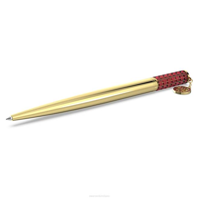 Swarovski DV4B1300 Accessori rosso, placcato color oro penna a sfera alea