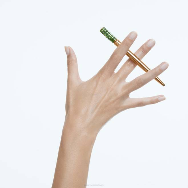 Swarovski DV4B1304 Accessori verde, placcato color oro penna a sfera
