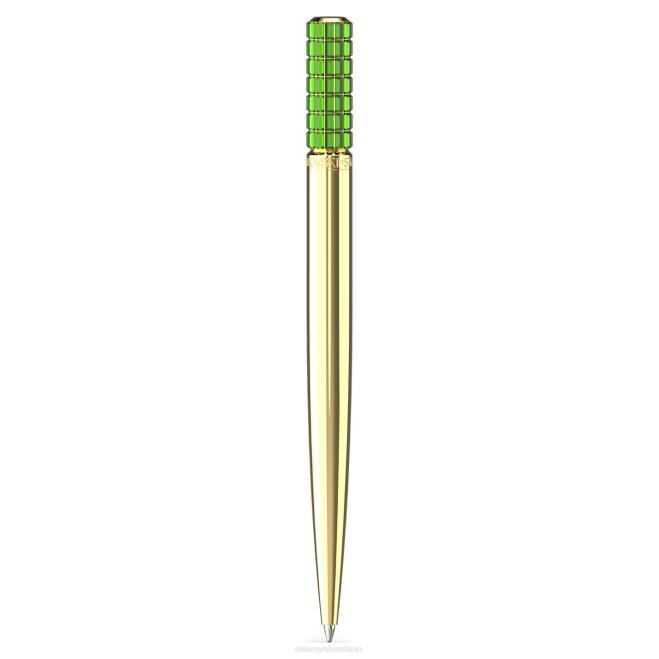Swarovski DV4B1304 Accessori verde, placcato color oro penna a sfera
