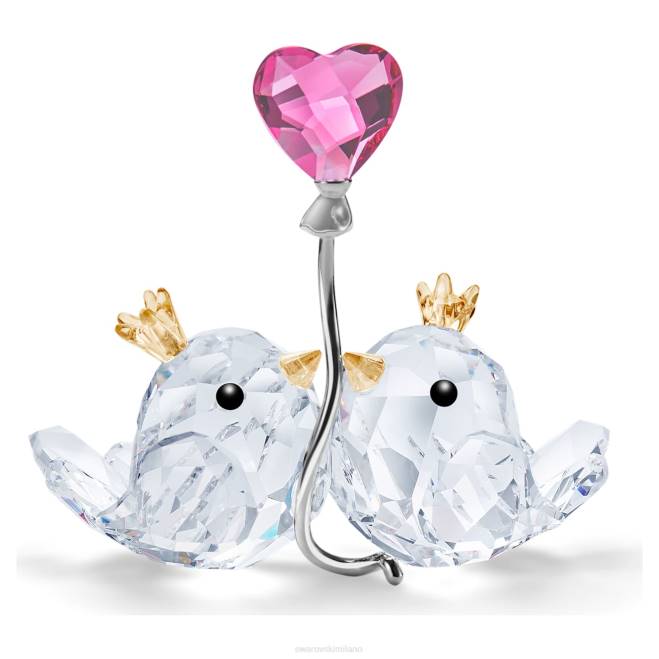 Swarovski DV4B1593 decorazioni cuore rosa amare gli uccelli