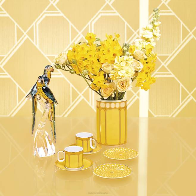 Swarovski DV4B1777 decorazioni porcellana, giallo vaso segno