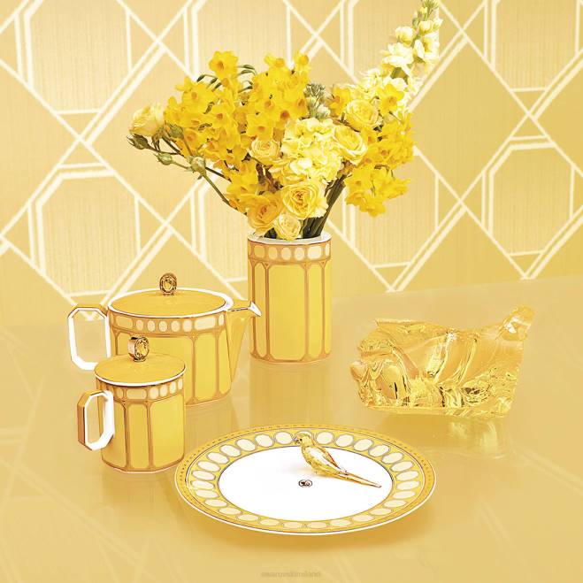 Swarovski DV4B1777 decorazioni porcellana, giallo vaso segno