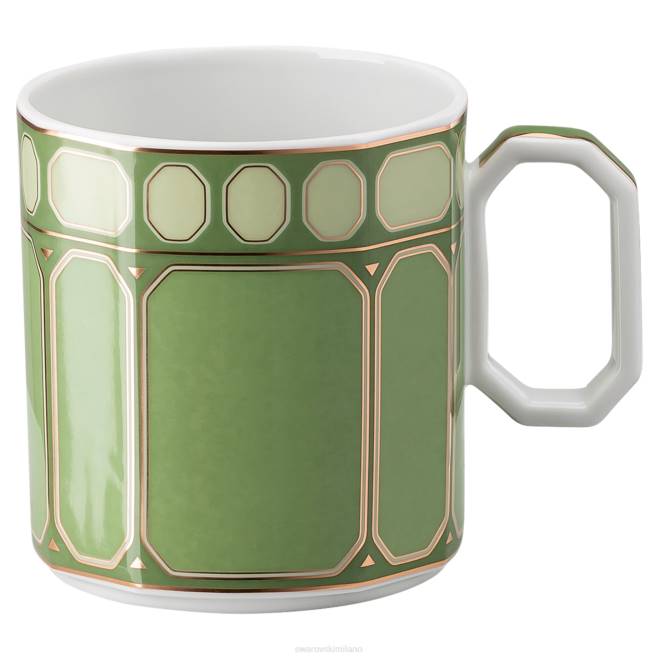 Swarovski DV4B1729 decorazioni porcellana, verde tazza da caffè signum con piattino