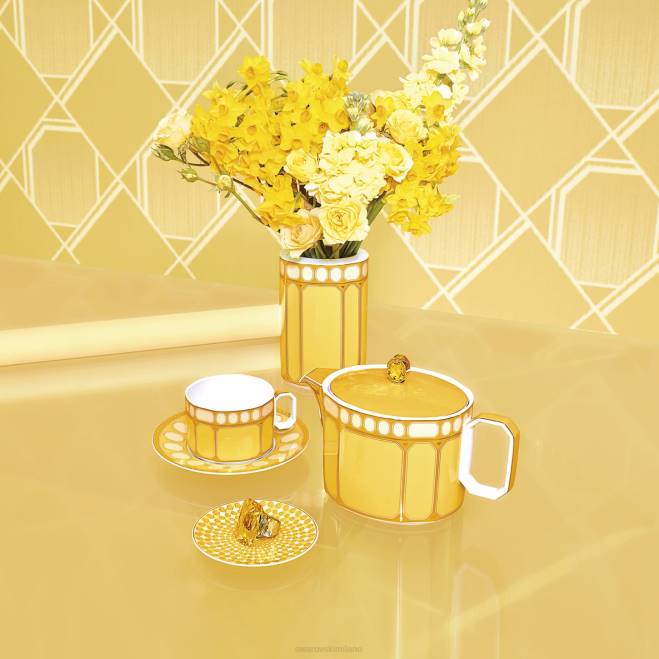 Swarovski DV4B1730 decorazioni porcellana, giallo teiera Signum