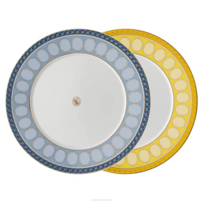 Swarovski DV4B1736 decorazioni porcellana, multicolore set di piastre segnaletiche