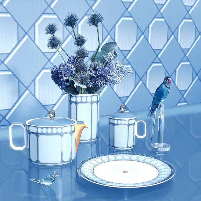 Swarovski DV4B1736 decorazioni porcellana, multicolore set di piastre segnaletiche
