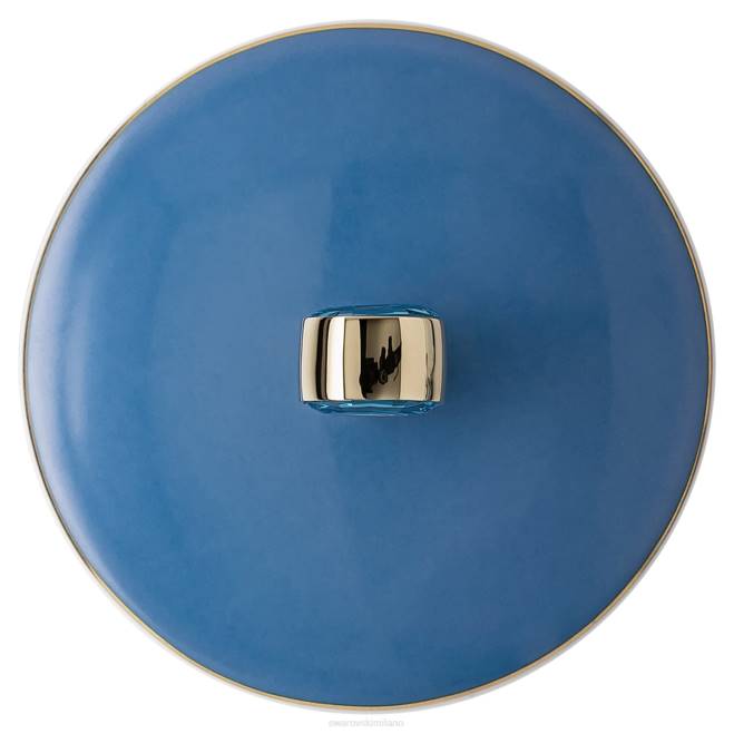 Swarovski DV4B1745 decorazioni porcellana, blu tazza signum con coperchio