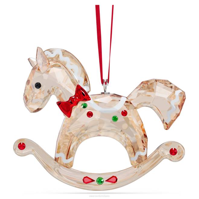Swarovski DV4B1815 decorazioni collezione ornamento del cavallo a dondolo di pan di zenzero per le vacanze