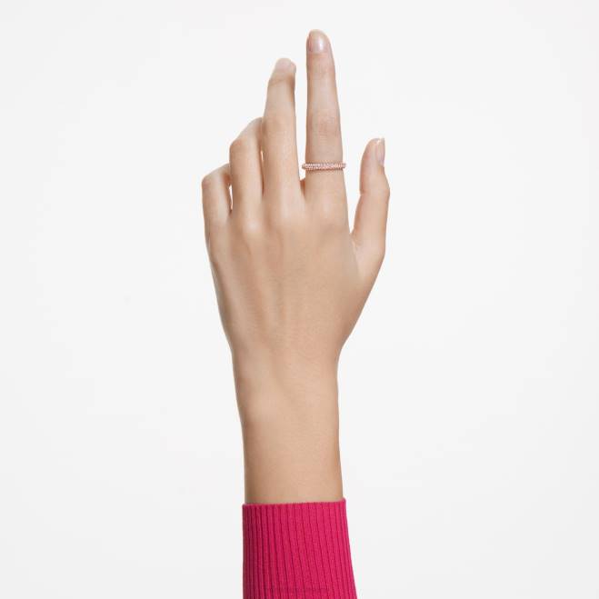 Swarovski DV4B1015 gioielleria rosa, placcato tonalità oro rosa anello di pietra