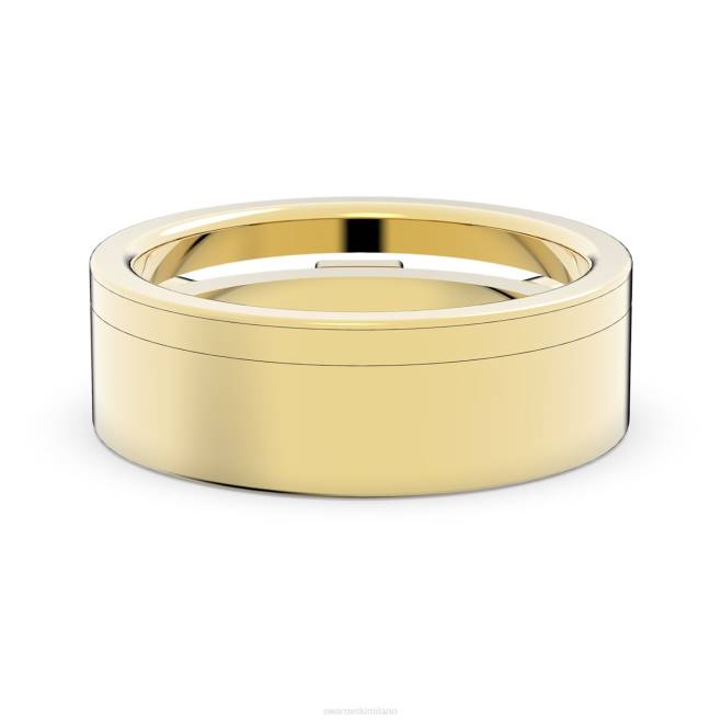 Swarovski DV4B1019 gioielleria tagli misti, bianco, placcato oro anello emozionante