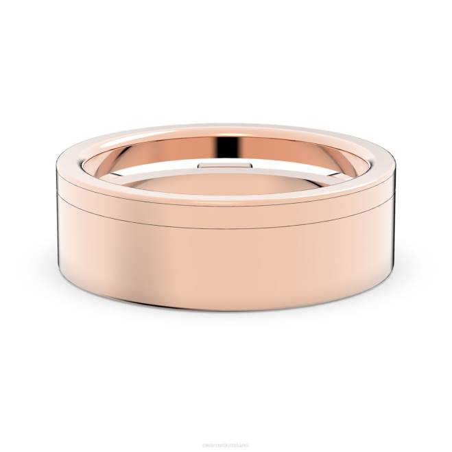Swarovski DV4B1020 gioielleria tagli misti, bianco, placcato oro rosa anello emozionante