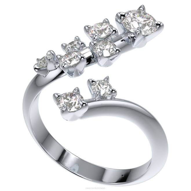 Swarovski DV4B989 gioielleria Oro bianco 14k anello intimo