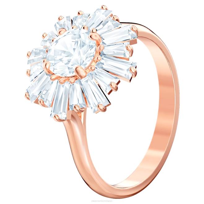 Swarovski DV4B1082 gioielleria tagli misti, placcati sole, bianco, oro rosa anello del sole