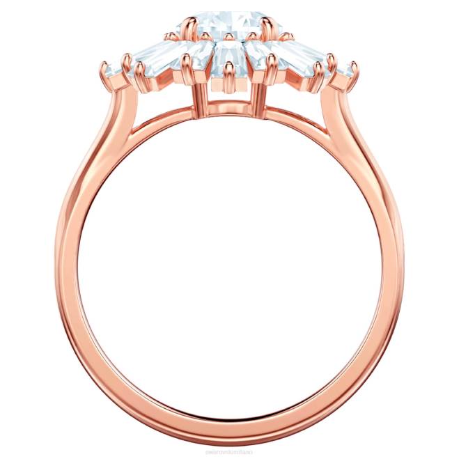 Swarovski DV4B1082 gioielleria tagli misti, placcati sole, bianco, oro rosa anello del sole