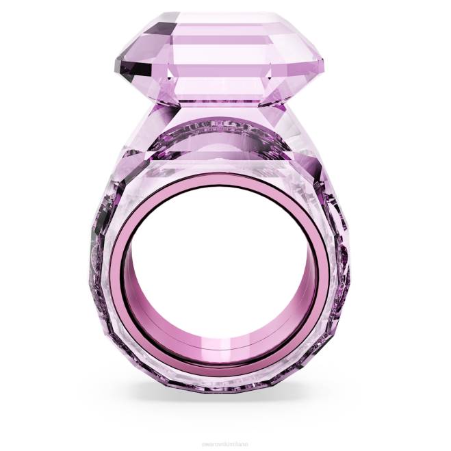 Swarovski DV4B1041 gioielleria taglio ottagonale, rosa anello da cocktail lucente