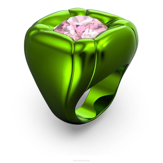 Swarovski DV4B1046 gioielleria taglio cuscino, verde anello da cocktail dulcis