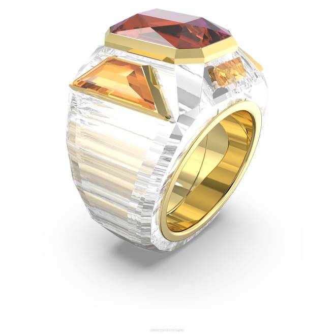 Swarovski DV4B1076 gioielleria rosa, placcato color oro anello da cocktail cromato