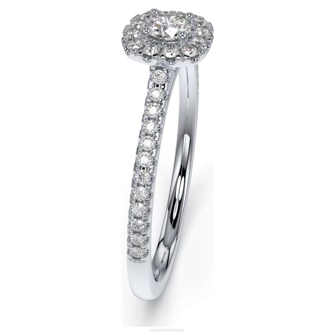 Swarovski DV4B978 gioielleria argento sterling, rodiato anello degli elementi essenziali