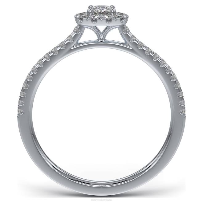Swarovski DV4B978 gioielleria argento sterling, rodiato anello degli elementi essenziali