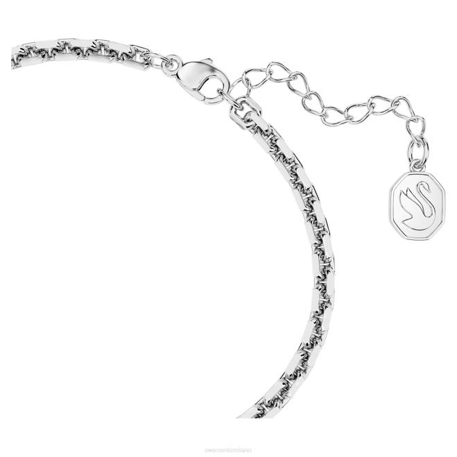 Swarovski DV4B433 gioielleria cuore, bianco, placcato rodio braccialetto Volta