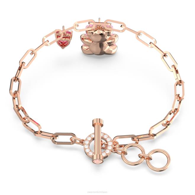 Swarovski DV4B434 gioielleria orsetto, rosa, placcato tonalità oro rosa braccialetto di orsacchiotto