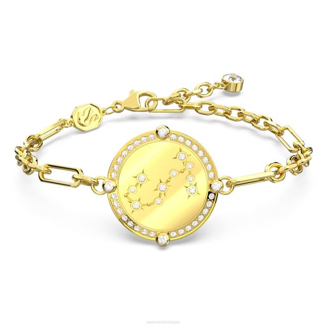 Swarovski DV4B436 gioielleria scorpione, tono oro, placcato color oro braccialetto dello zodiaco