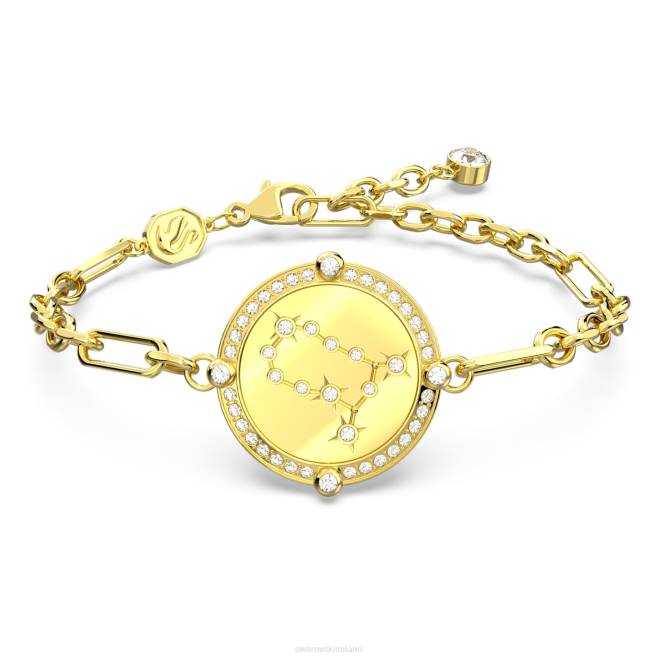 Swarovski DV4B439 gioielleria gemelli, tono oro, placcato color oro braccialetto dello zodiaco