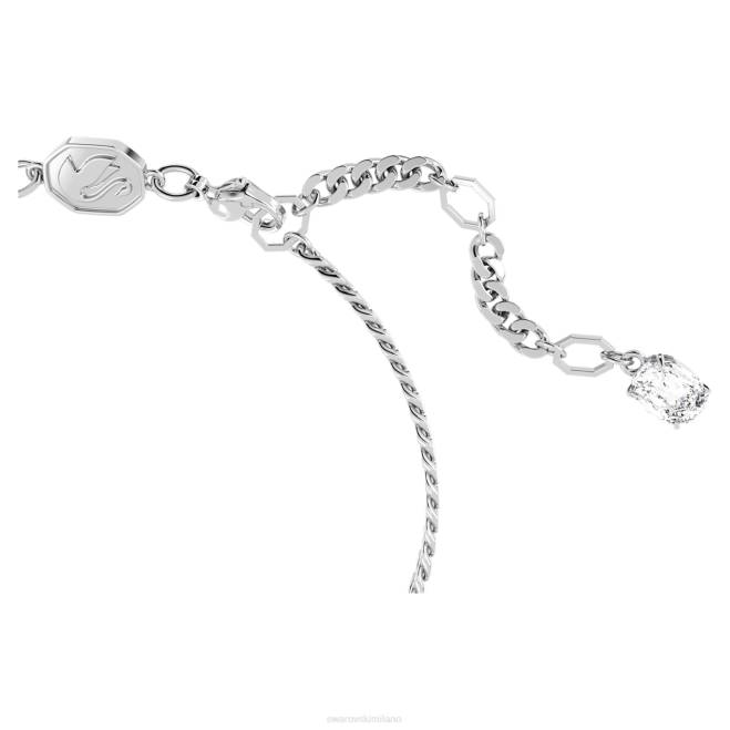 Swarovski DV4B440 gioielleria cuore, bianco, placcato rodio braccialetto matrice