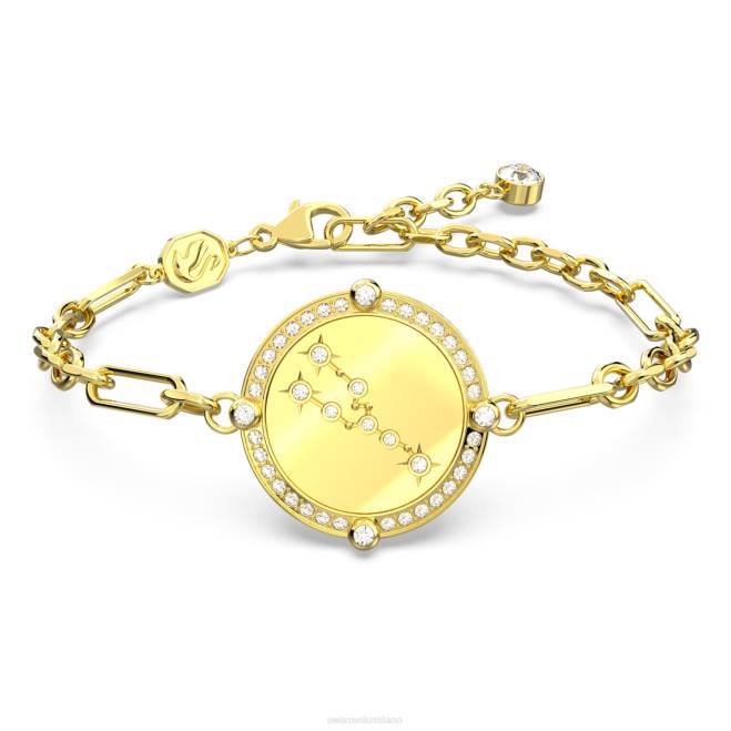 Swarovski DV4B444 gioielleria toro, tono oro, placcato color oro braccialetto dello zodiaco