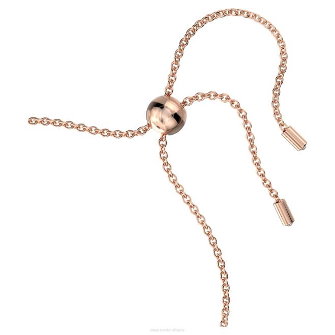 Swarovski DV4B445 gioielleria rosso, placcato tonalità oro rosa braccialetto alea