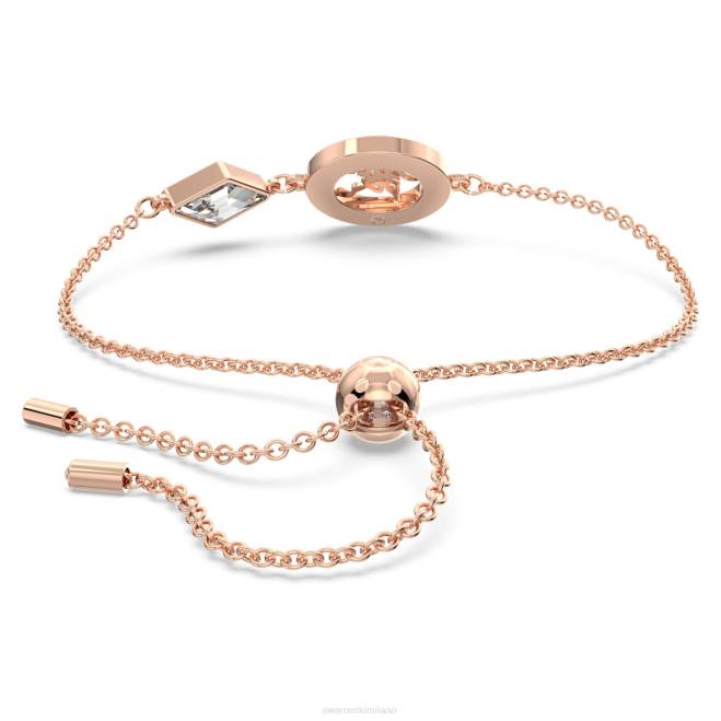 Swarovski DV4B445 gioielleria rosso, placcato tonalità oro rosa braccialetto alea