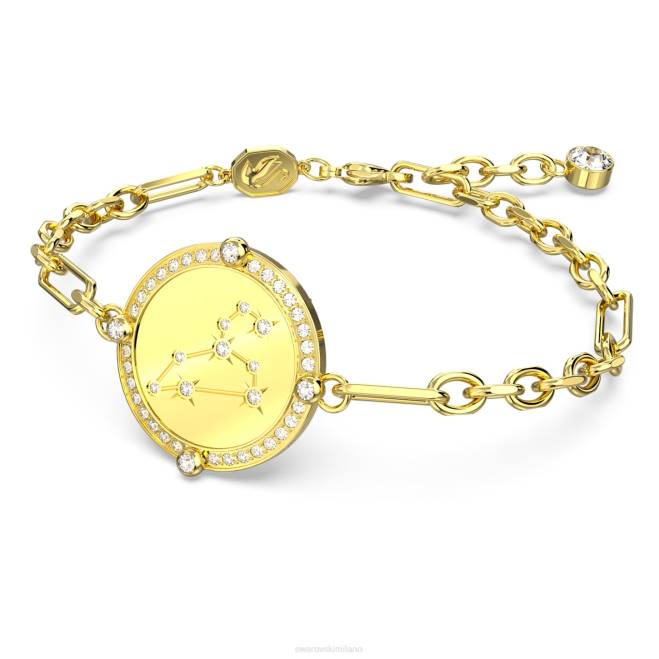 Swarovski DV4B450 gioielleria leone, tono oro, placcato color oro braccialetto dello zodiaco