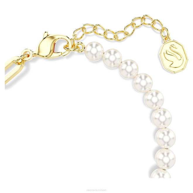 Swarovski DV4B455 gioielleria orso, multicolore, placcato color oro braccialetto di orsacchiotto