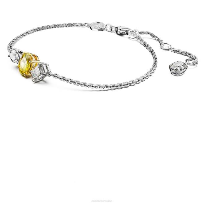 Swarovski DV4B456 gioielleria tagli misti, giallo, finitura metallo misto braccialetto mesmera