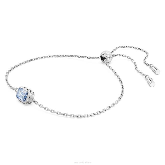 Swarovski DV4B463 gioielleria taglio rettangolare, blu, rodiato braccialetto stilla