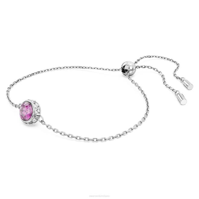 Swarovski DV4B464 gioielleria taglio rotondo, viola, placcato rodio braccialetto stilla