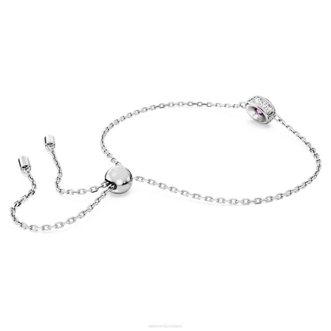 Swarovski DV4B464 gioielleria taglio rotondo, viola, placcato rodio braccialetto stilla