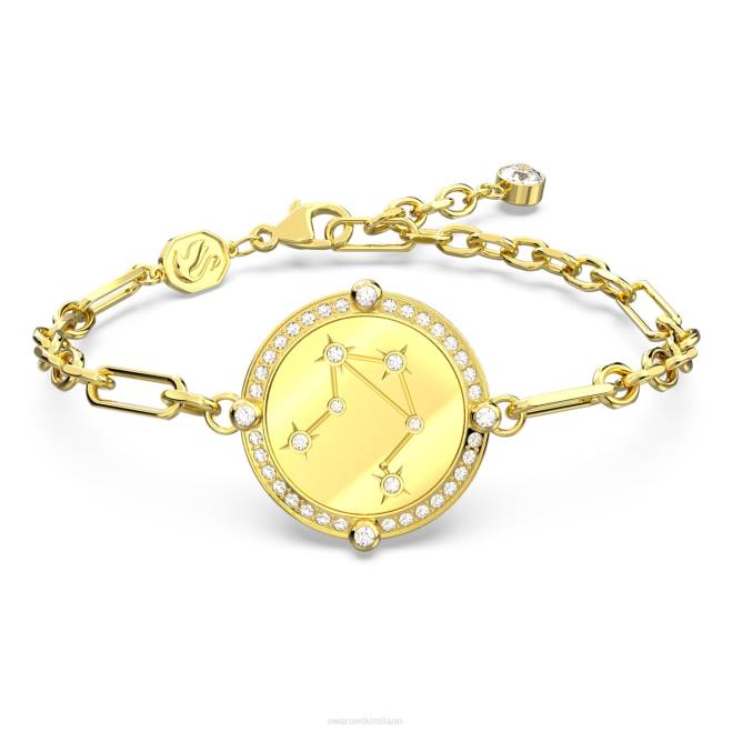 Swarovski DV4B468 gioielleria bilancia, tono oro, placcato color oro braccialetto dello zodiaco