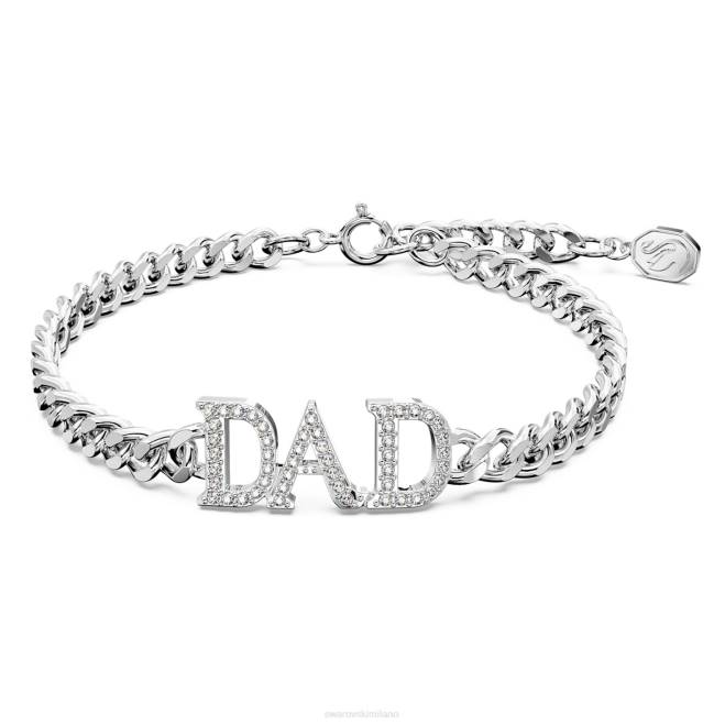 Swarovski DV4B470 gioielleria bianco, rodiato festa del papà - braccialetto papà