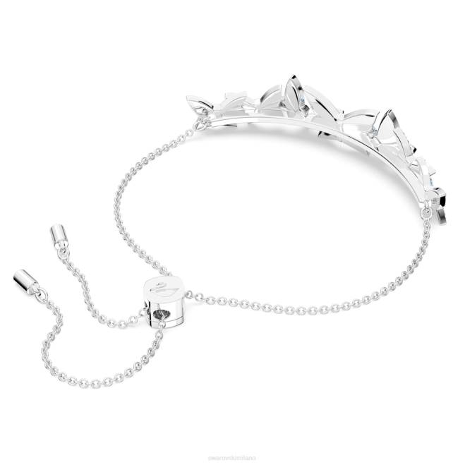 Swarovski DV4B477 gioielleria farfalla, blu, placcato rodio braccialetto giglio