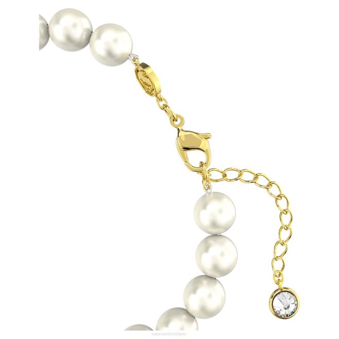 Swarovski DV4B480 gioielleria caramella e goccia, multicolore, placcato color oro braccialetto dulcis