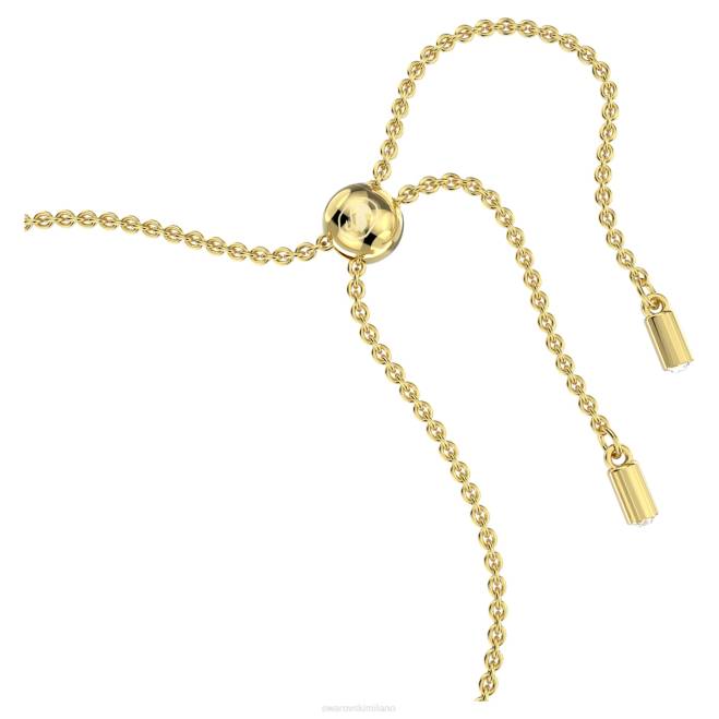 Swarovski DV4B482 gioielleria tagli rotondi misti, tono oro, placcato oro braccialetto Emily