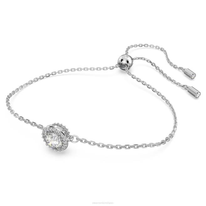 Swarovski DV4B488 gioielleria taglio rotondo, bianco, placcato rodio braccialetto costellazione