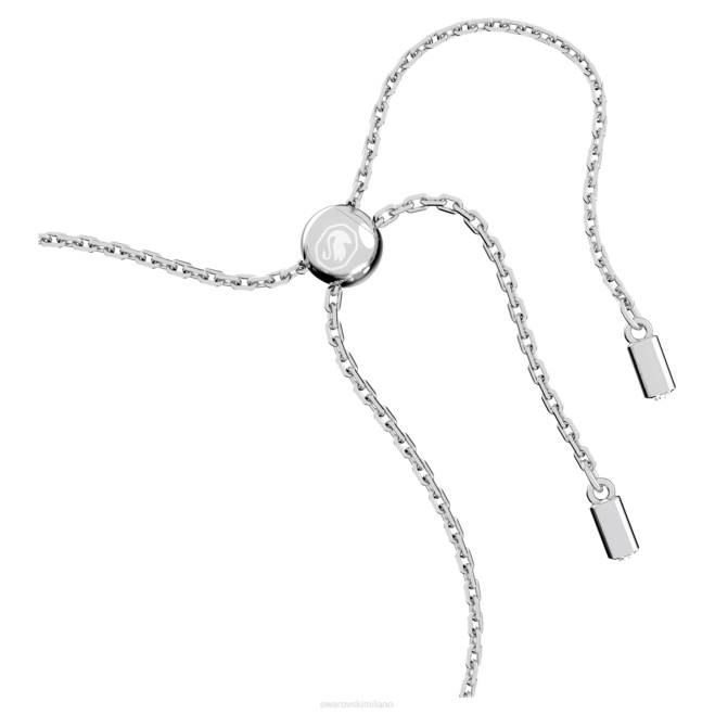 Swarovski DV4B495 gioielleria tagli misti, fiore, bianco, rodiato braccialetto gemma