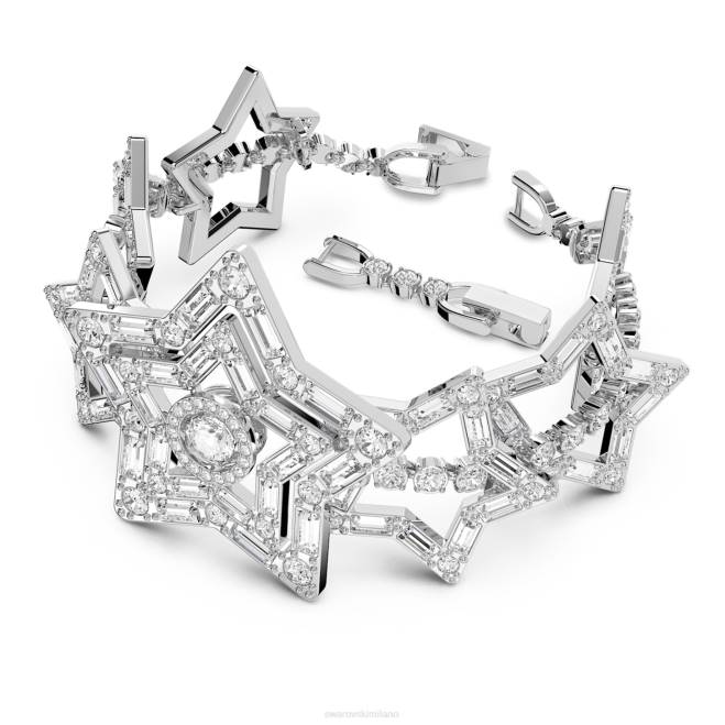 Swarovski DV4B506 gioielleria tagli misti, stella, bianco, rodiato braccialetto stella